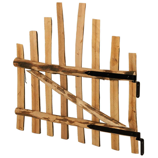 vidaXL Αψιδωτή Πύλη Φράχτη 100 x 90 cm Εμποτισμένο Ξύλο Φουντουκιάς