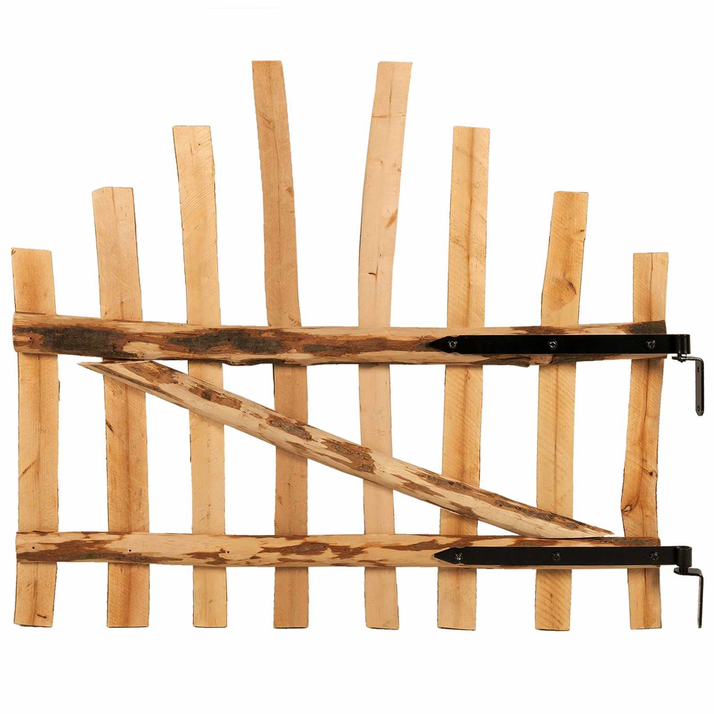 vidaXL Αψιδωτή Πύλη Φράχτη 100 x 90 cm Εμποτισμένο Ξύλο Φουντουκιάς
