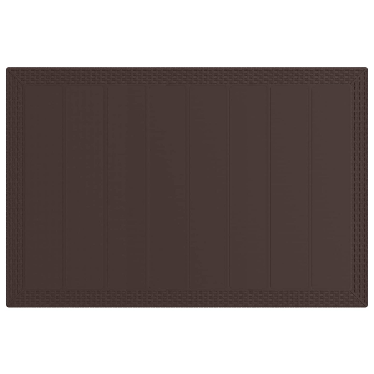 vidaXL Σέτ φαγητού για κήπο με μαξιλάρι 5 pcs Καφέ και Taupe PP
