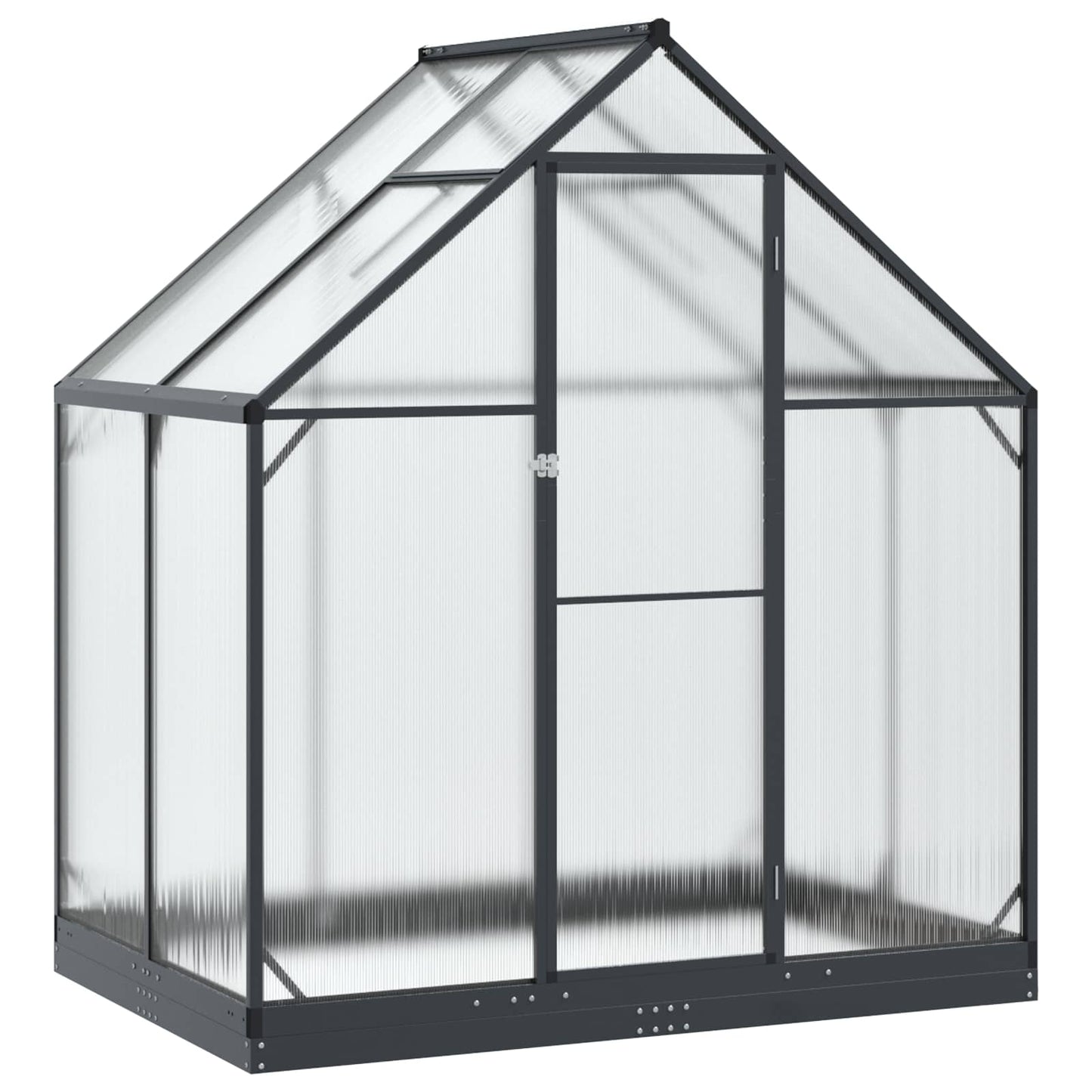 vidaXL Θερμοκήπιο Κήπου με πόρτα Ανθρακί 183,5 x 123 x 207 εκ.