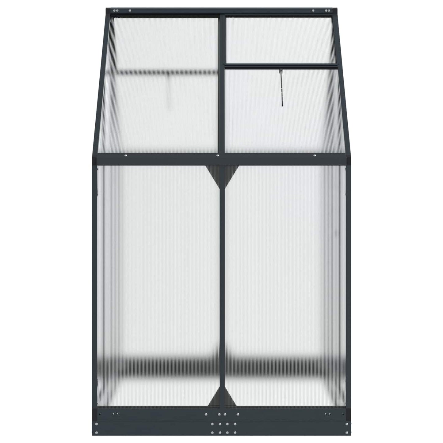 vidaXL Θερμοκήπιο Κήπου με πόρτα Ανθρακί 183,5 x 123 x 207 εκ.
