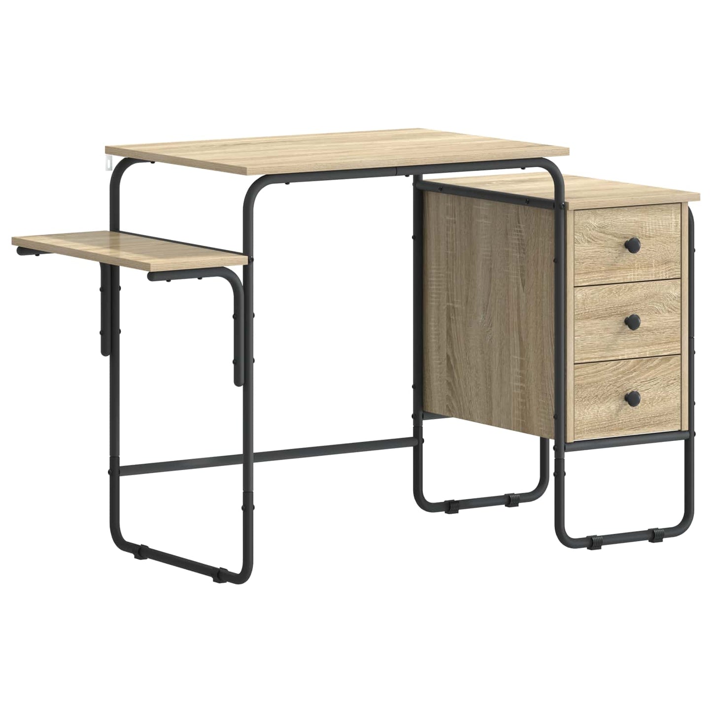 vidaXL Γραφείο με αποθηκευτικό χώρο Sonoma Δρυς 120 x 50 x 75 cm