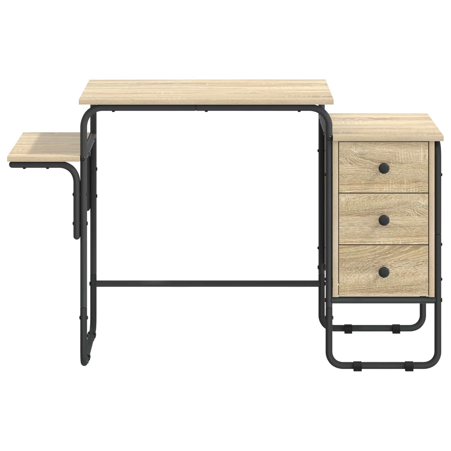 vidaXL Γραφείο με αποθηκευτικό χώρο Sonoma Δρυς 120 x 50 x 75 cm