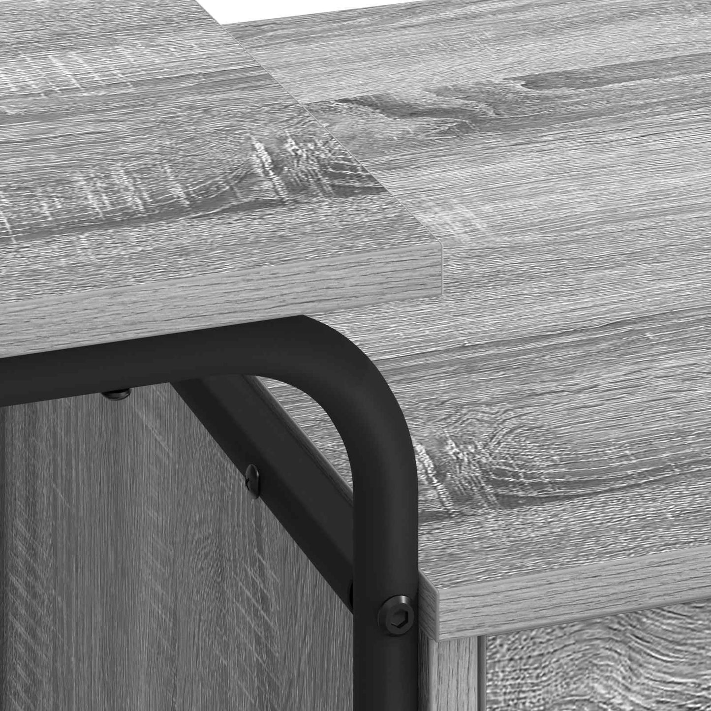 vidaXL Γραφείο με αποθηκευτικό χώρο Γκρι Sonoma 120 x 50 x 75 cm