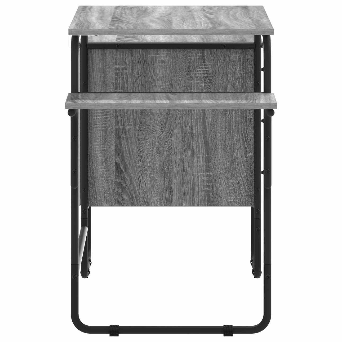 vidaXL Γραφείο με αποθηκευτικό χώρο Γκρι Sonoma 120 x 50 x 75 cm