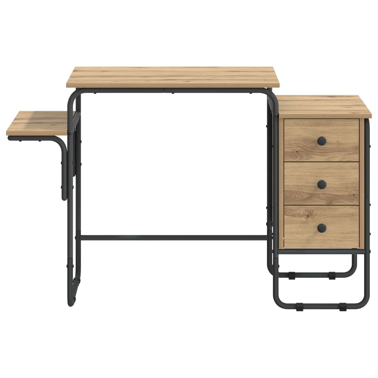 vidaXL Γραφείο με αποθηκευτικό χώρο Artisan Δρυς 120 x 50 x 75 cm