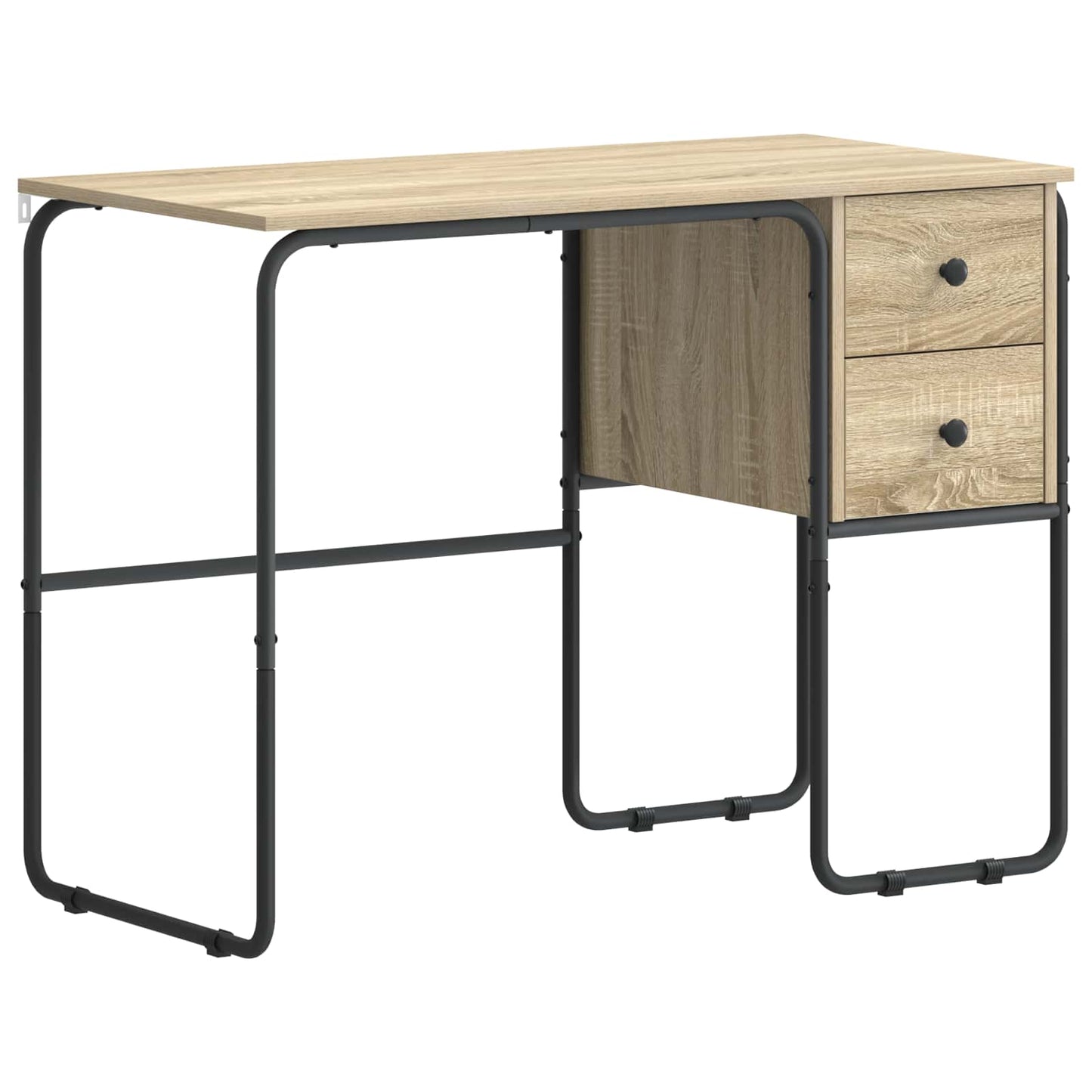vidaXL Γραφείο με αποθηκευτικό χώρο Sonoma Δρυς 100 x 50 x 75 cm