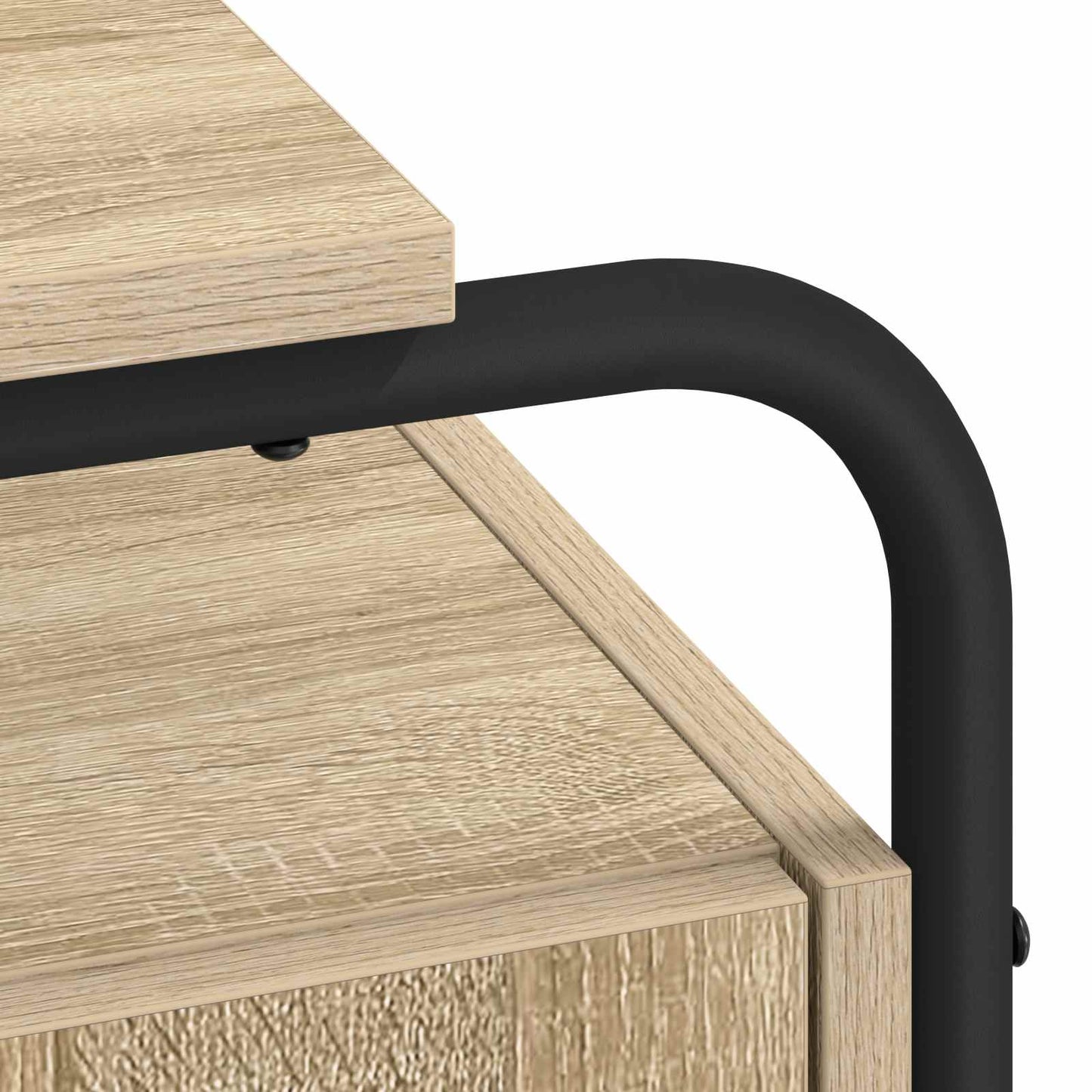 vidaXL Γραφείο με αποθηκευτικό χώρο Sonoma Δρυς 120 x 50,5 x 75,5 εκ.