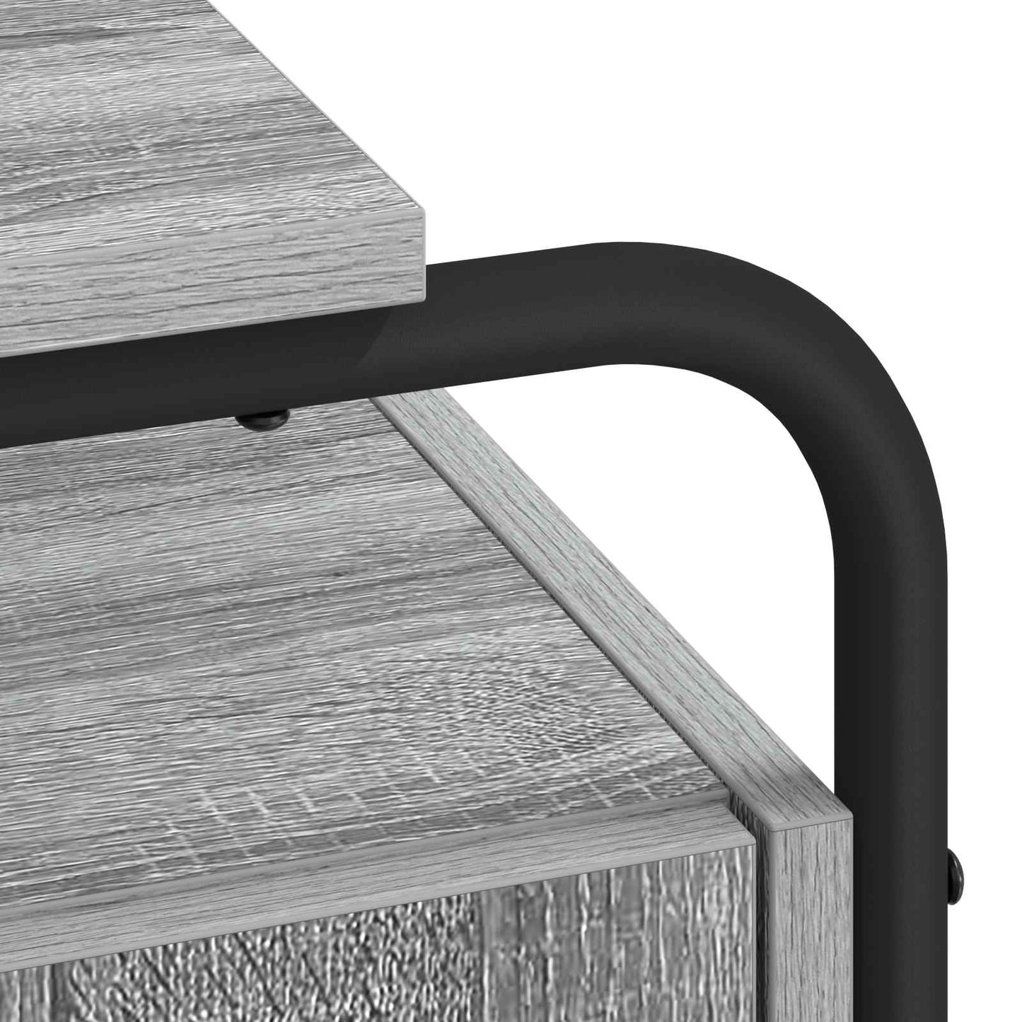vidaXL Γραφείο με αποθηκευτικό χώρο Γκρι Sonoma 120 x 50,5 x 75,5 εκ.