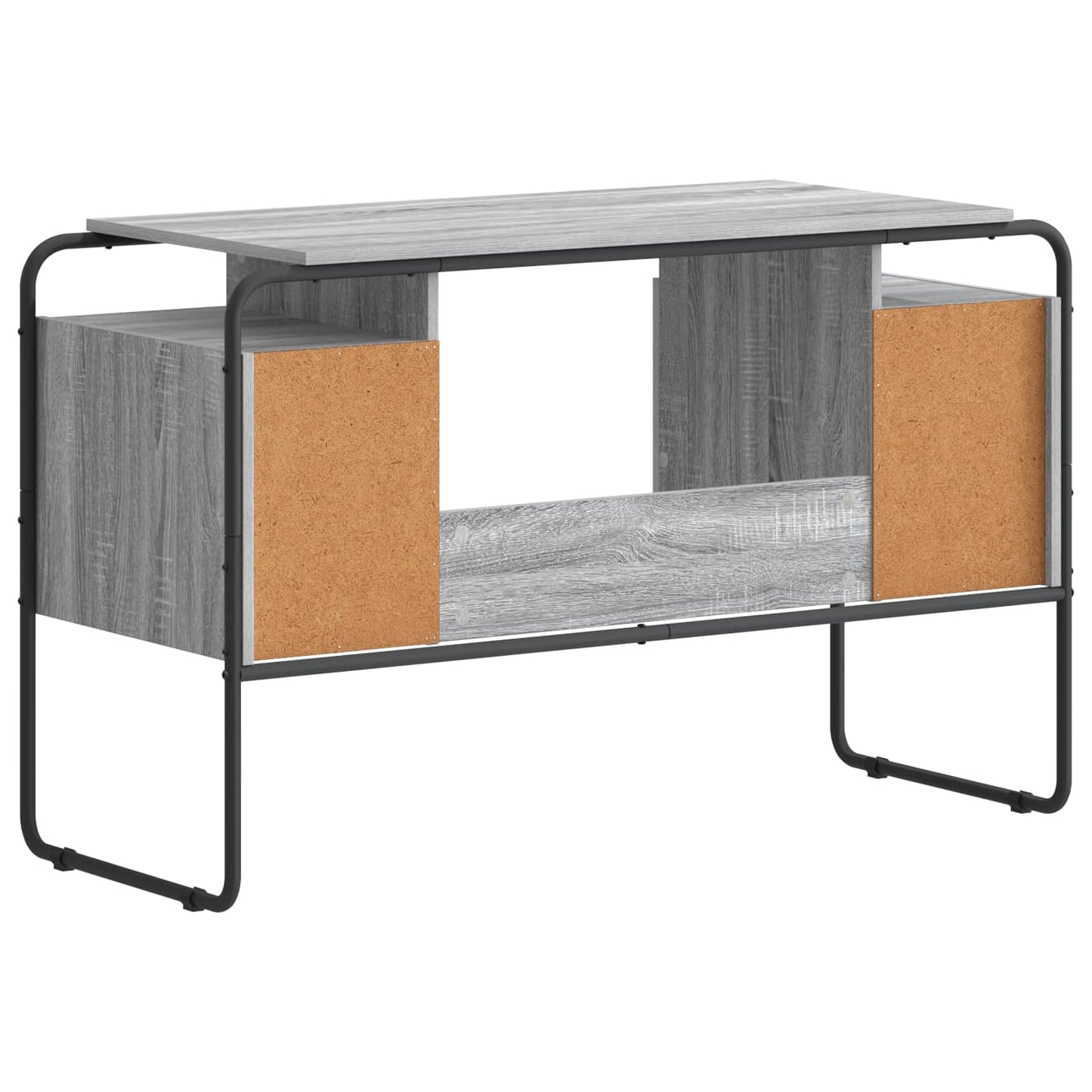 vidaXL Γραφείο με αποθηκευτικό χώρο Γκρι Sonoma 120 x 50,5 x 75,5 εκ.