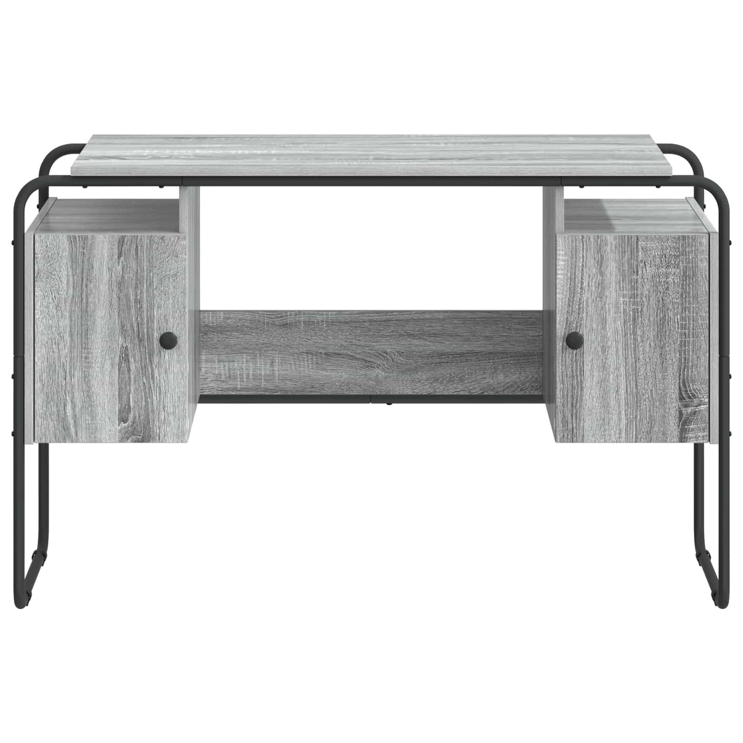 vidaXL Γραφείο με αποθηκευτικό χώρο Γκρι Sonoma 120 x 50,5 x 75,5 εκ.