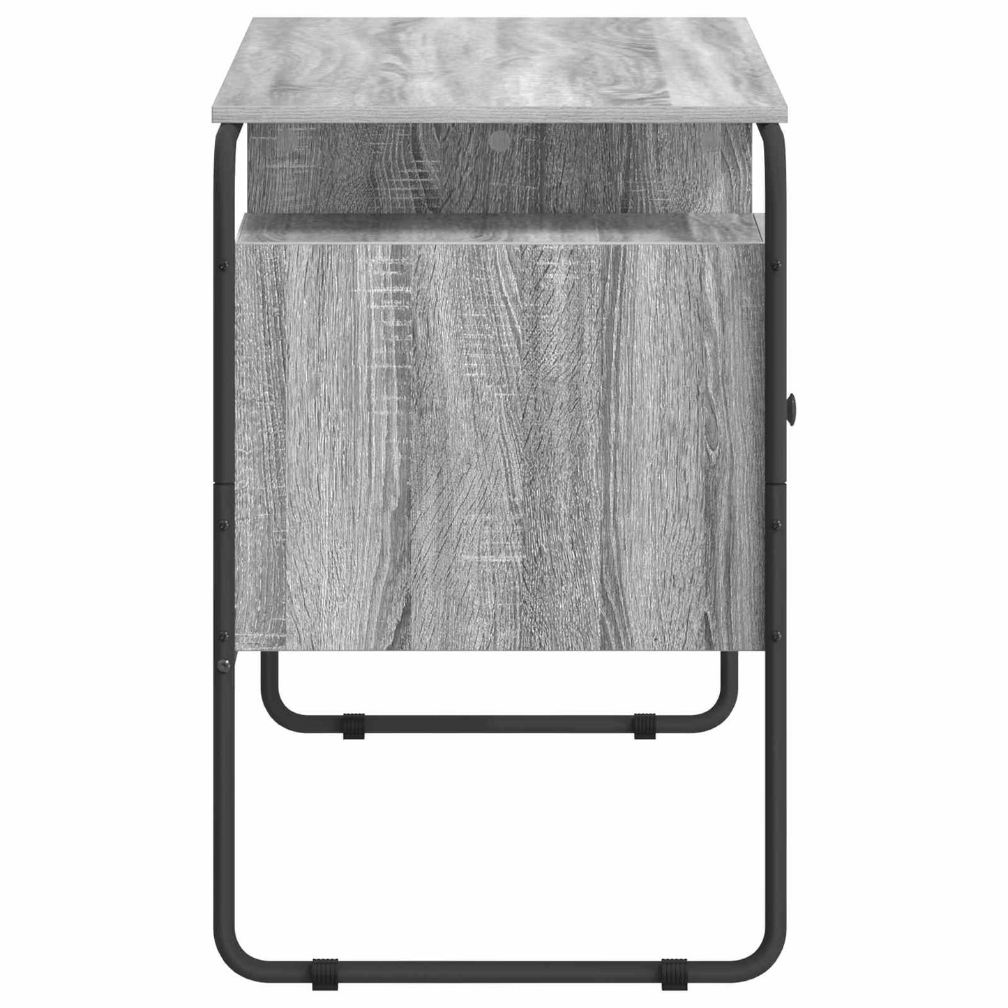 vidaXL Γραφείο με αποθηκευτικό χώρο Γκρι Sonoma 120 x 50,5 x 75,5 εκ.