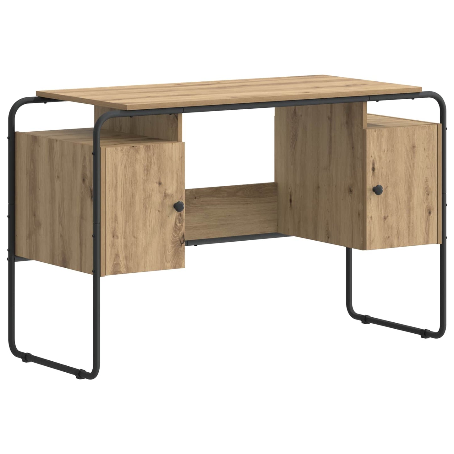vidaXL Γραφείο με αποθηκευτικό χώρο Artisan Δρυς 120 x 50,5 x 75,5 εκ.