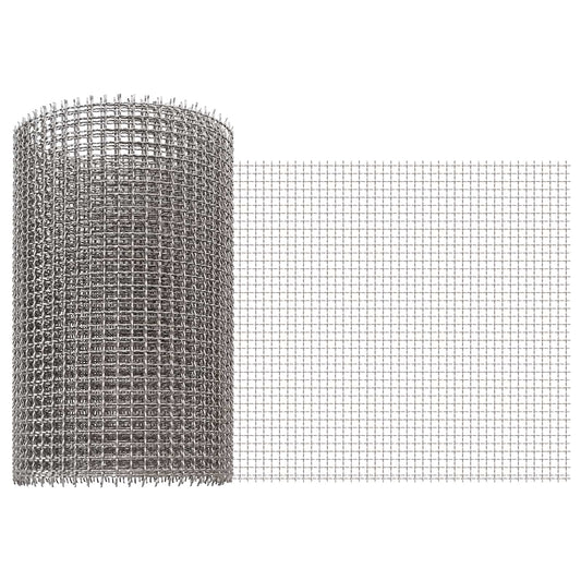 vidaXL Πλέγμα Οθόνης 20 x 200 cm 3 Mesh Ανοξείδωτο Ατσάλι 201 Ασημί