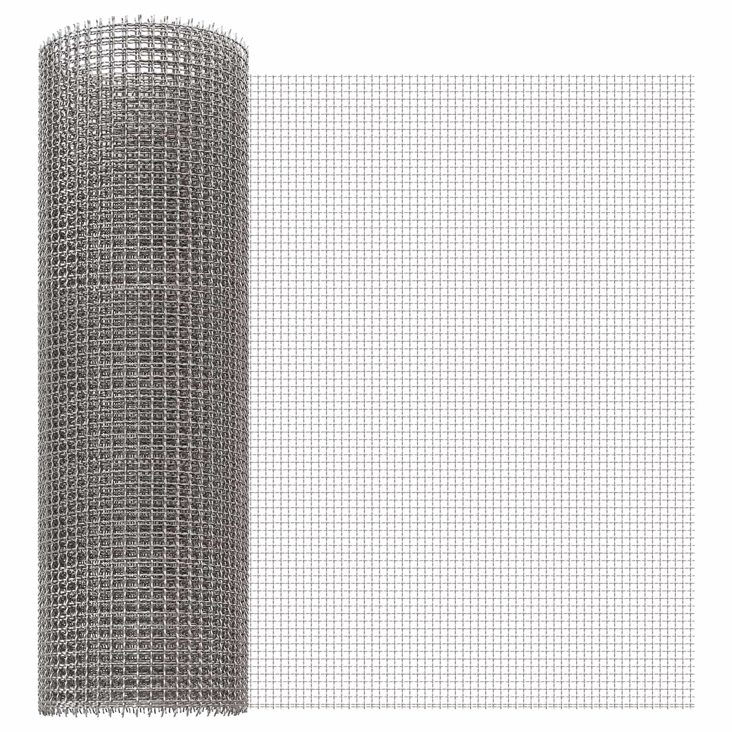 vidaXL Πλέγμα Οθόνης 40 x 200 cm 3 Mesh Ανοξείδωτο Ατσάλι 201 Ασημί