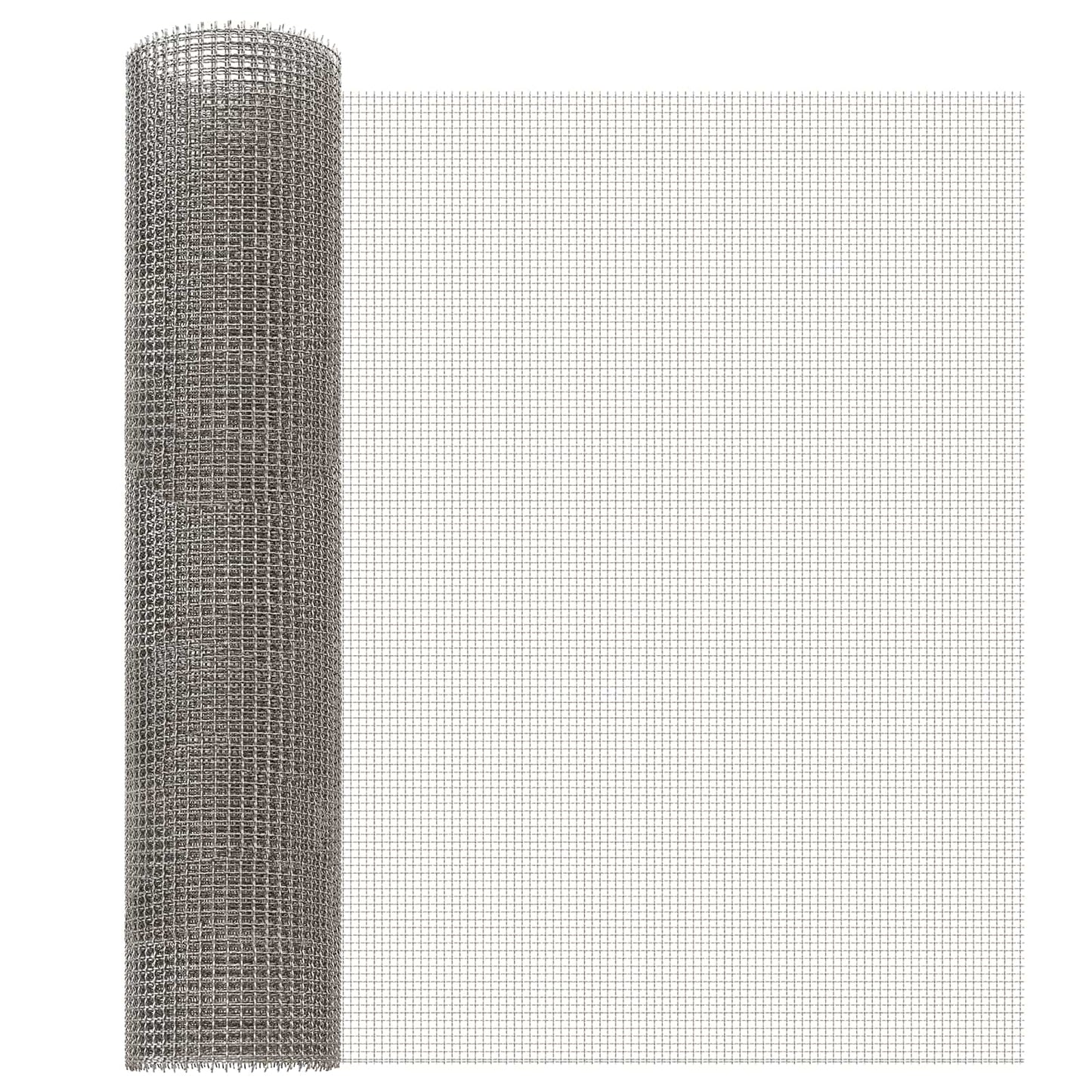 vidaXL Πλέγμα Οθόνης 60 x 200 cm 3 Mesh Ανοξείδωτο Ατσάλι 201 Ασημί