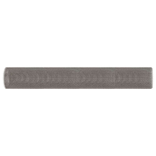 vidaXL Πλέγμα Οθόνης 80 x 200 cm 3 Mesh Ανοξείδωτο Ατσάλι 201 Ασημί