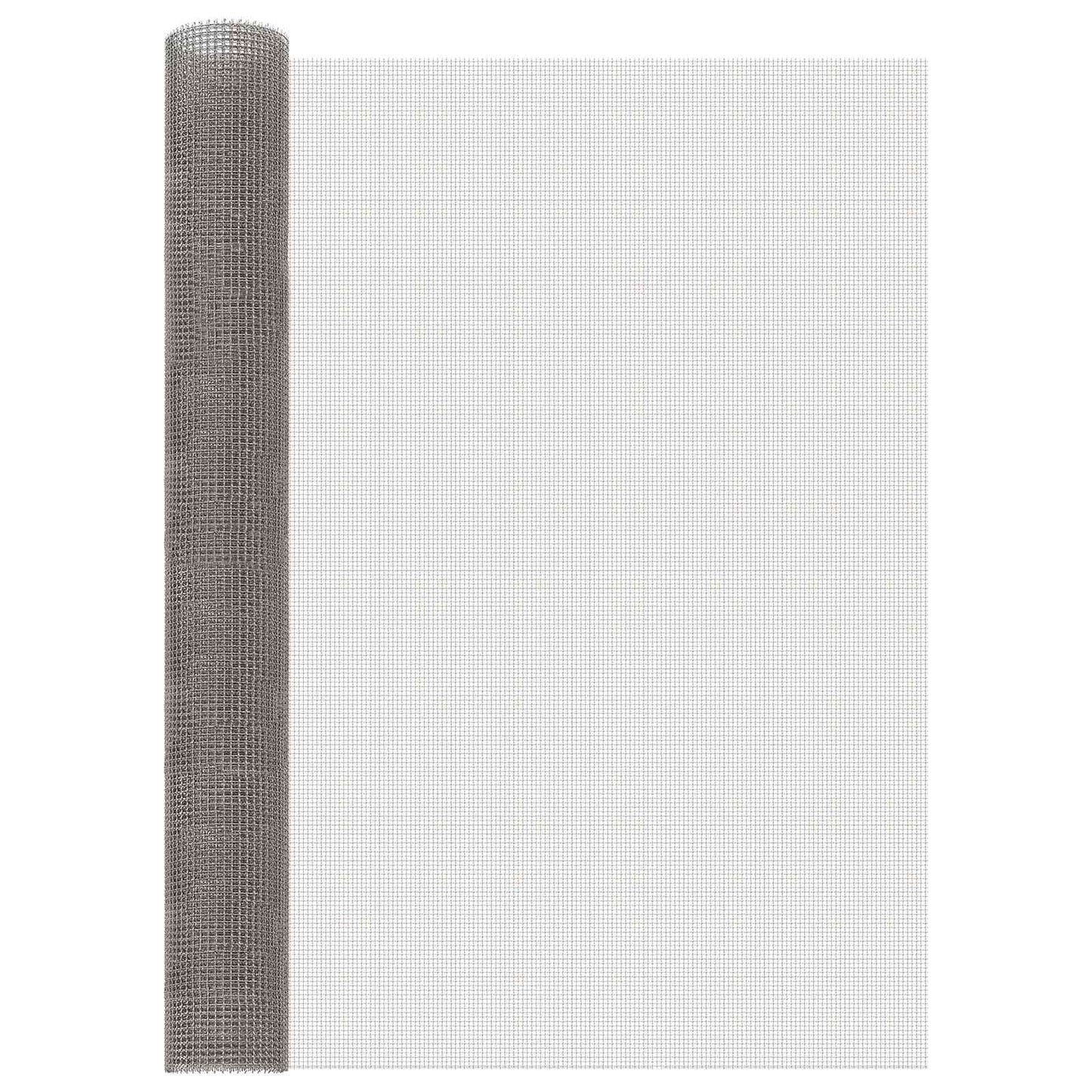 vidaXL Πλέγμα Οθόνης 100 x 1000 cm 3 Mesh Ανοξείδωτο Ατσάλι 201 Ασημί