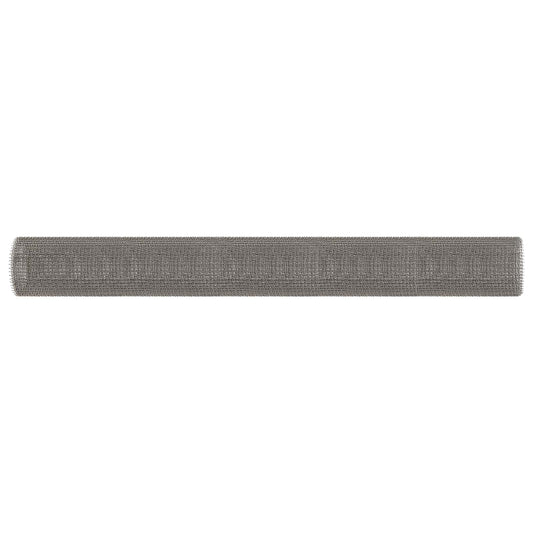 vidaXL Πλέγμα Οθόνης 100 x 1000 cm 3 Mesh Ανοξείδωτο Ατσάλι 201 Ασημί