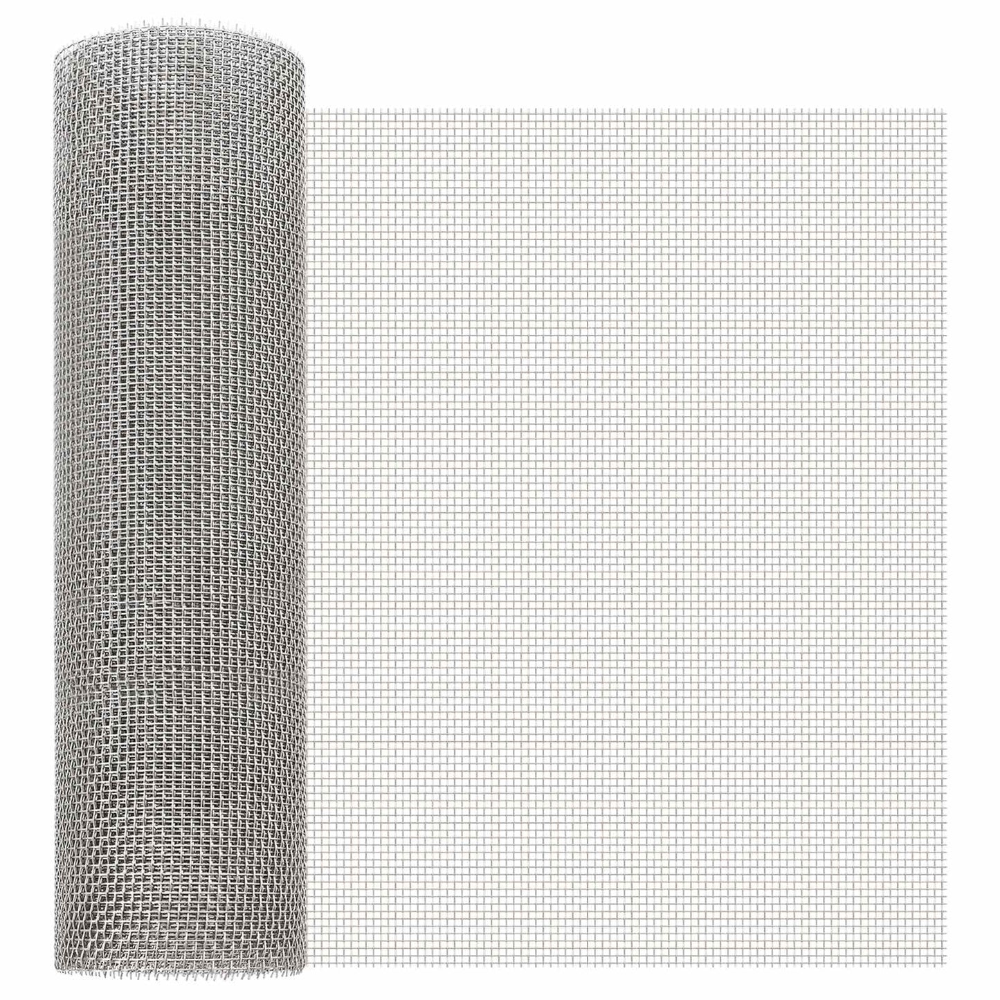 vidaXL Πλέγμα Οθόνης 40 x 500 εκ 6 Mesh Ανοξείδωτο Ατσάλι 201 Ασημί