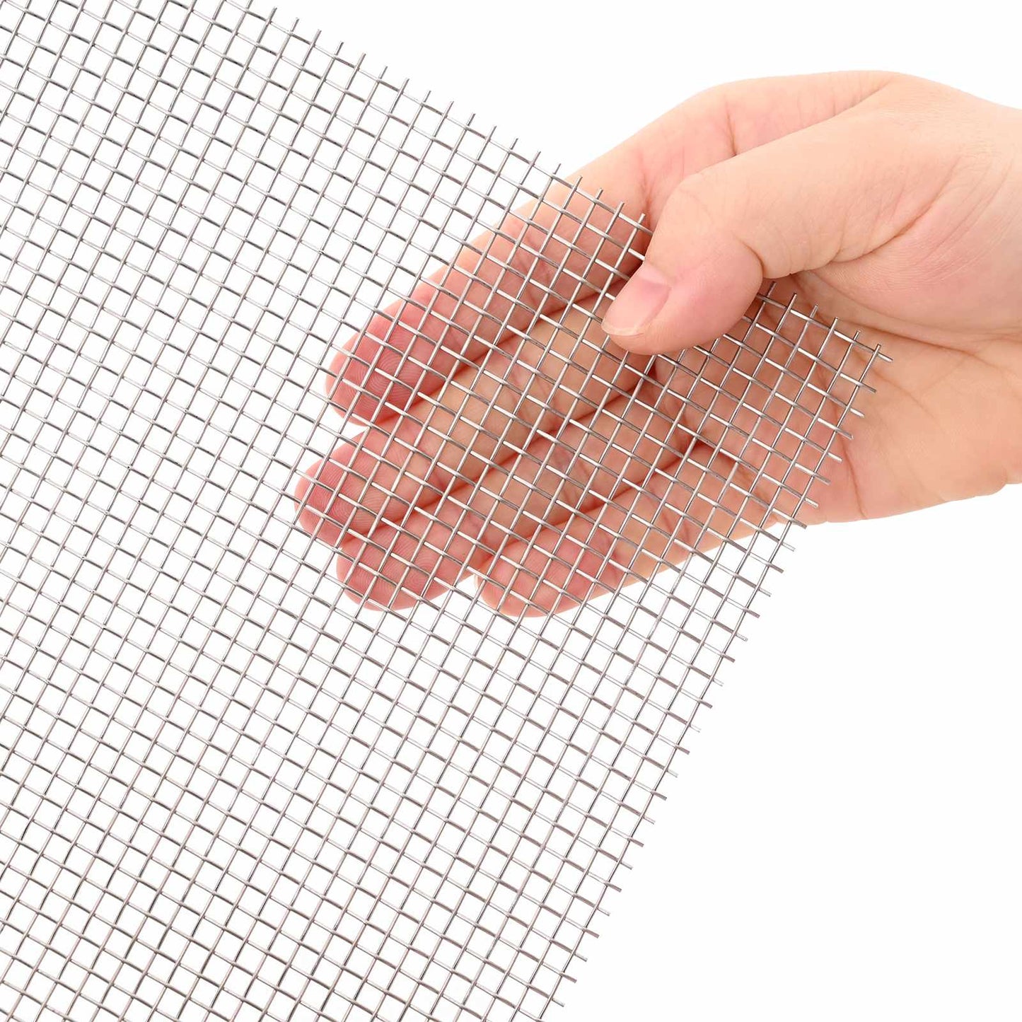 vidaXL Πλέγμα Οθόνης 80 x 500 cm 6 Mesh Ανοξείδωτο Ατσάλι 201 Ασημί