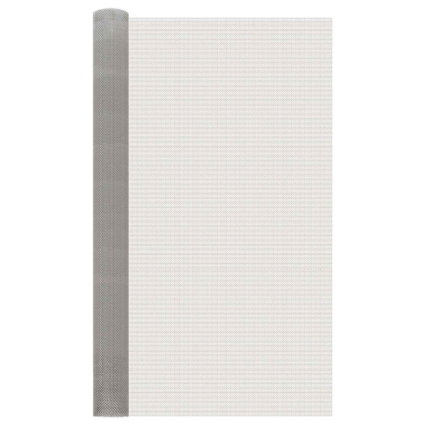 vidaXL Πλέγμα Οθόνης 120 x 500 cm 6 Mesh Ανοξείδωτο Ατσάλι 201 Ασημί