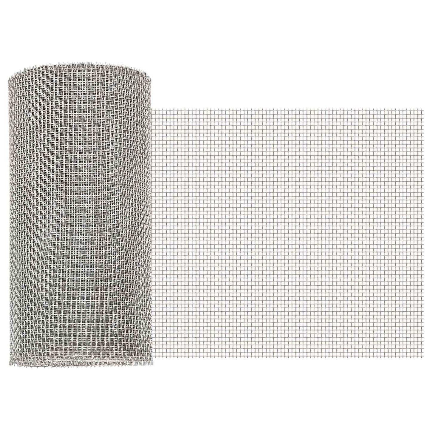 vidaXL Πλέγμα Οθόνης 20 x 200 cm 8 Mesh Ανοξείδωτο Ατσάλι 201 Ασημί
