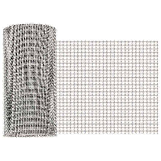 vidaXL Πλέγμα Οθόνης 20 x 200 cm 8 Mesh Ανοξείδωτο Ατσάλι 201 Ασημί