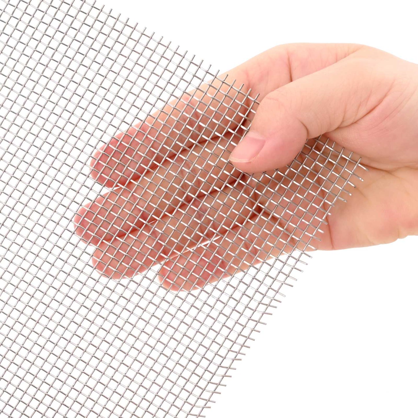 vidaXL Πλέγμα Οθόνης 40 x 200 cm 8 Mesh Ανοξείδωτο Ατσάλι 201 Ασημί