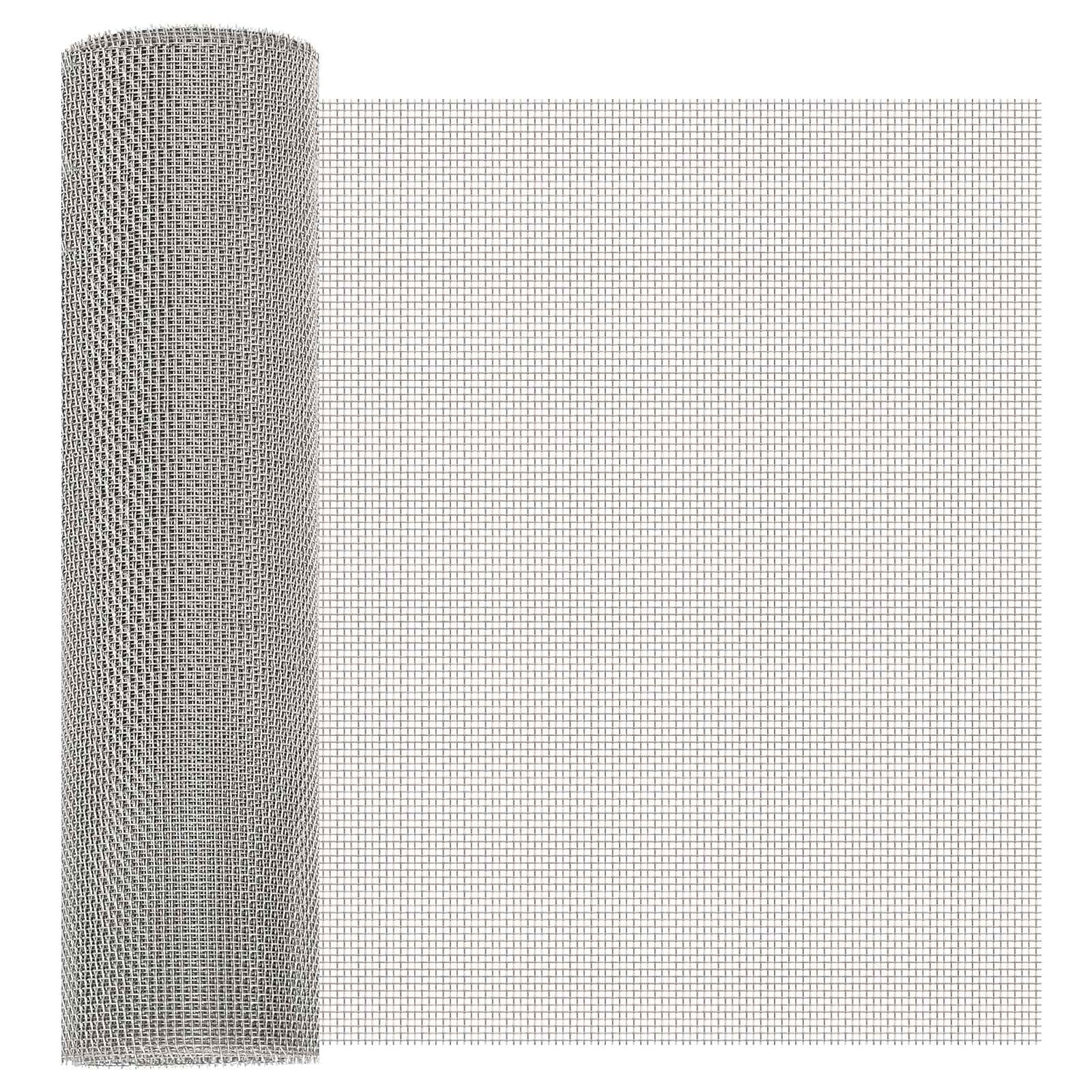 vidaXL Πλέγμα Οθόνης 40 x 200 cm 8 Mesh Ανοξείδωτο Ατσάλι 201 Ασημί