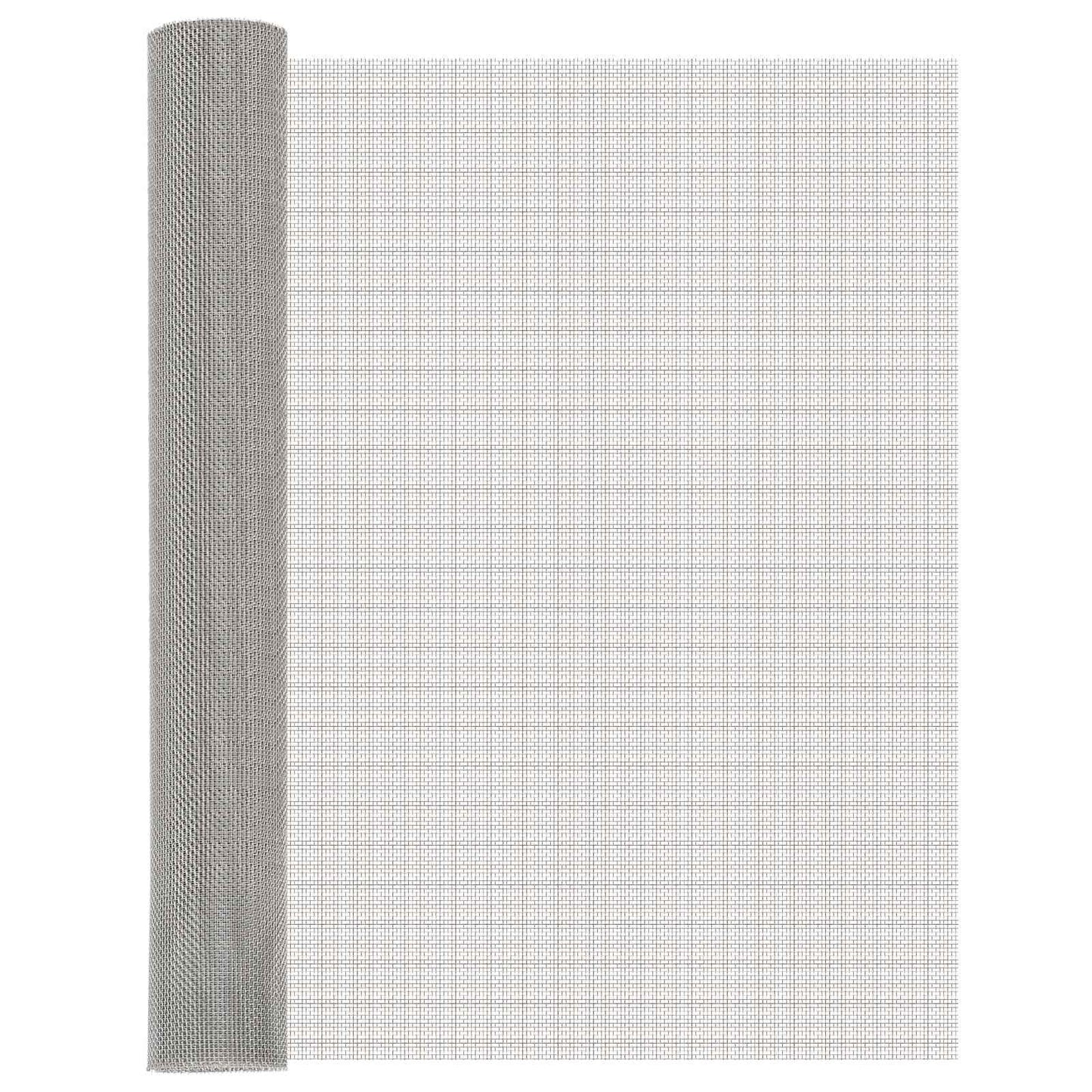vidaXL Πλέγμα Οθόνης 80 x 200 cm 8 Mesh Ανοξείδωτο Ατσάλι 201 Ασημί