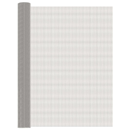 vidaXL Πλέγμα Οθόνης 100 x 1000 cm 8 Mesh Ανοξείδωτο Ατσάλι 201 Ασημί