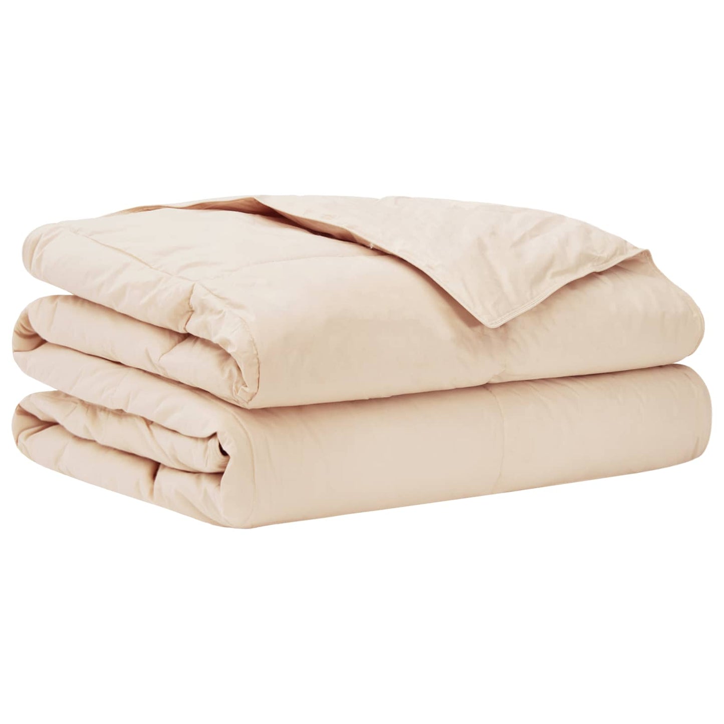 vidaXL Καλοκαιρινό Παπλωματοθήκη Μπεζ 200 x 220 cm 100% Φυσικός Καπόκ