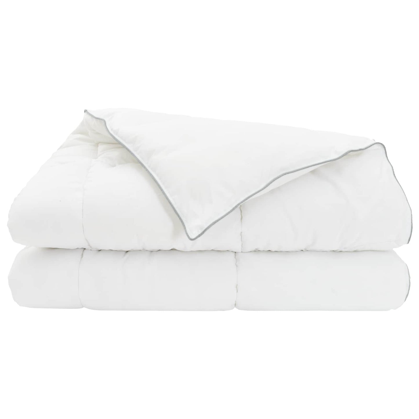 vidaXL Χειμερινό Παπλωματοθήκη Λευκό 240 x 220 cm Μπαμπού