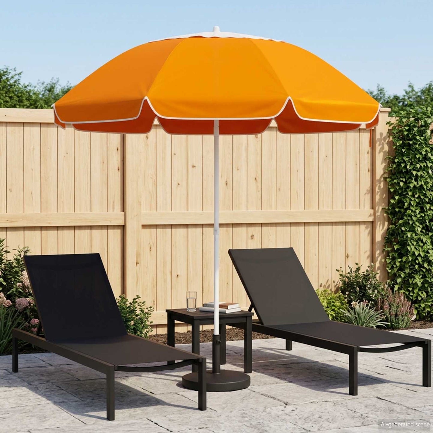 vidaXL Ομπρέλα Κήπου 240 cm 170T πολυεστέρας Πορτοκαλί