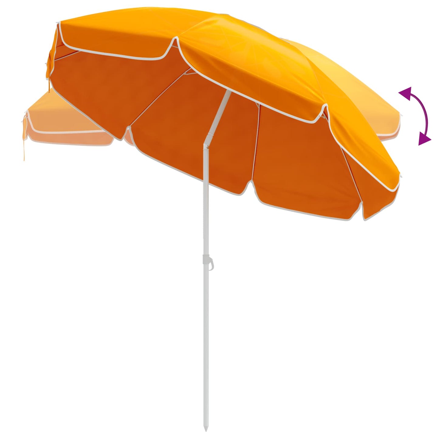 vidaXL Ομπρέλα Κήπου 240 cm 170T πολυεστέρας Πορτοκαλί
