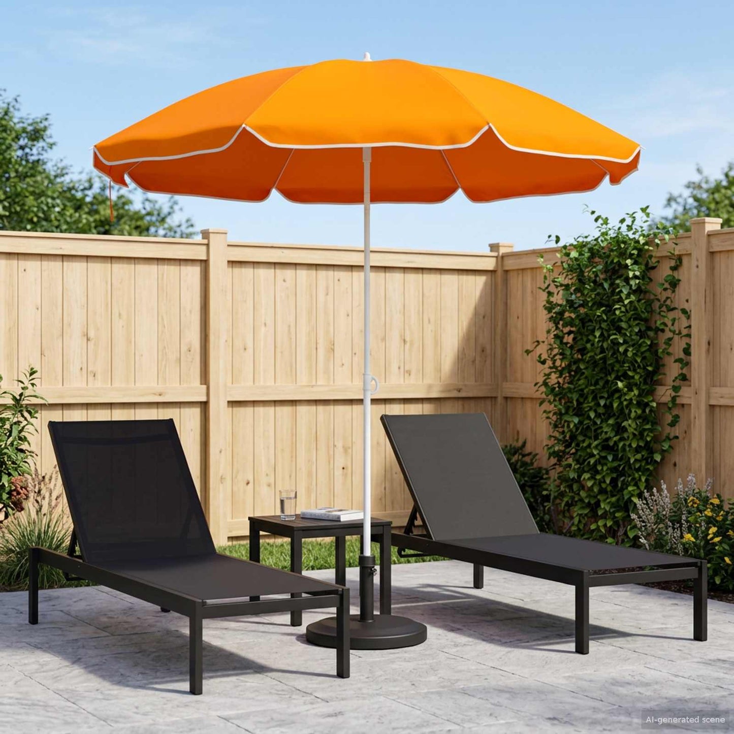vidaXL Ομπρέλα Κήπου 160 cm 170T πολυεστέρας Πορτοκαλί