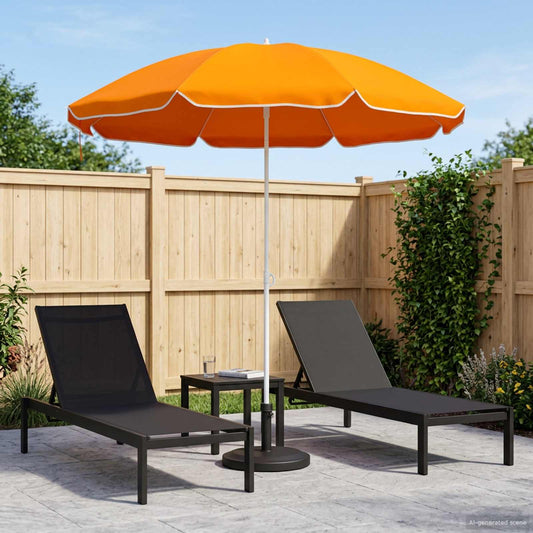 vidaXL Ομπρέλα Κήπου 240 cm 170T πολυεστέρας Πορτοκαλί