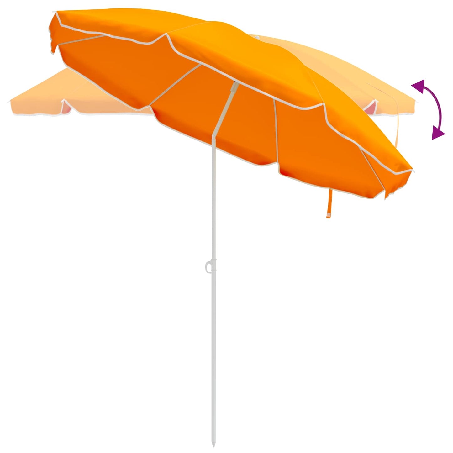 vidaXL Ομπρέλα Κήπου 240 cm 170T πολυεστέρας Πορτοκαλί