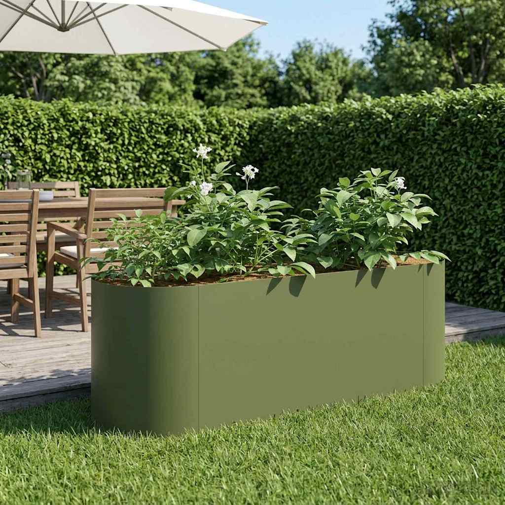 vidaXL Υψωμένο Κρεβάτι Κήπου Λαδί 120 x 40 x 40 εκ.