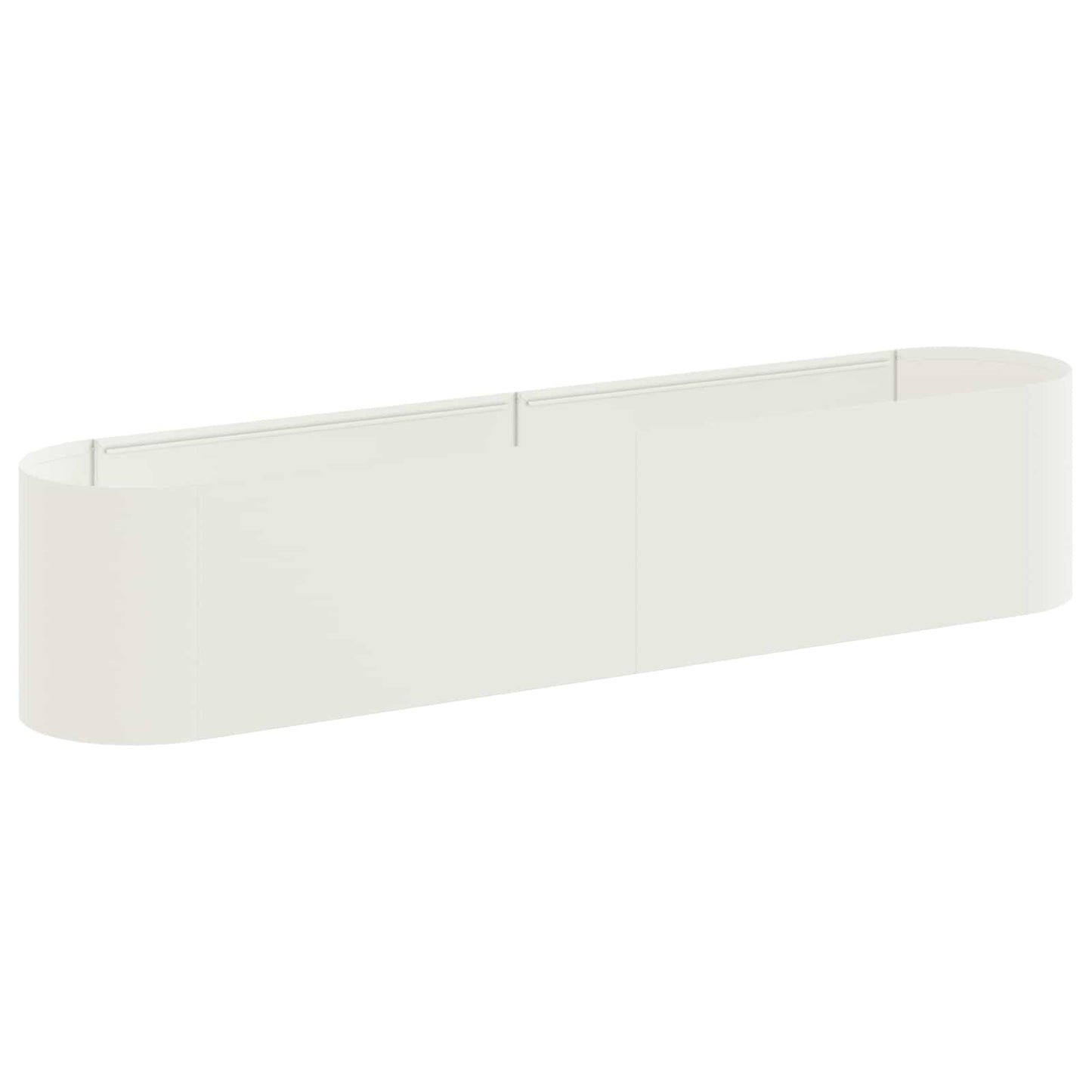 vidaXL Υψωμένο Κρεβάτι Κήπου Λευκό 200 x 40 x 40 εκ.