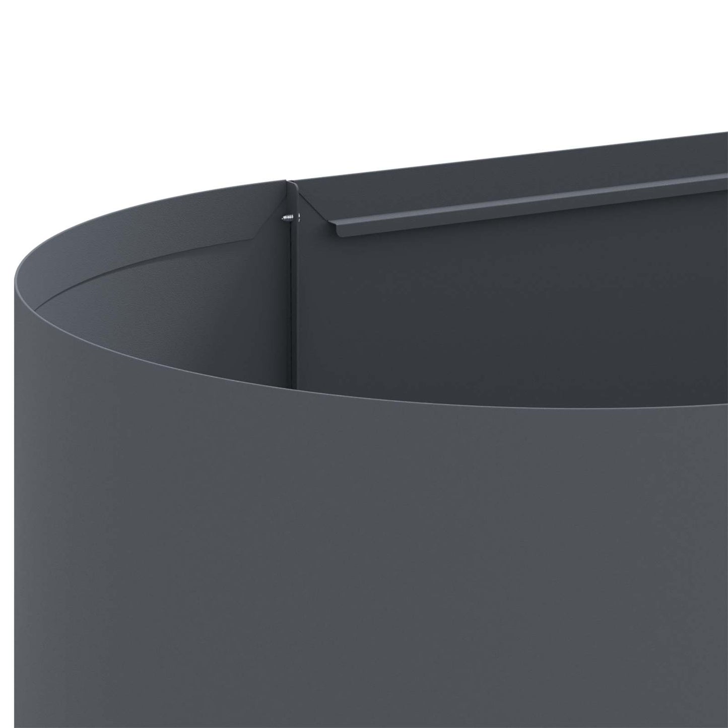 vidaXL Υψωμένο Κρεβάτι Κήπου Ανθρακί 200 x 40 x 40 εκ.