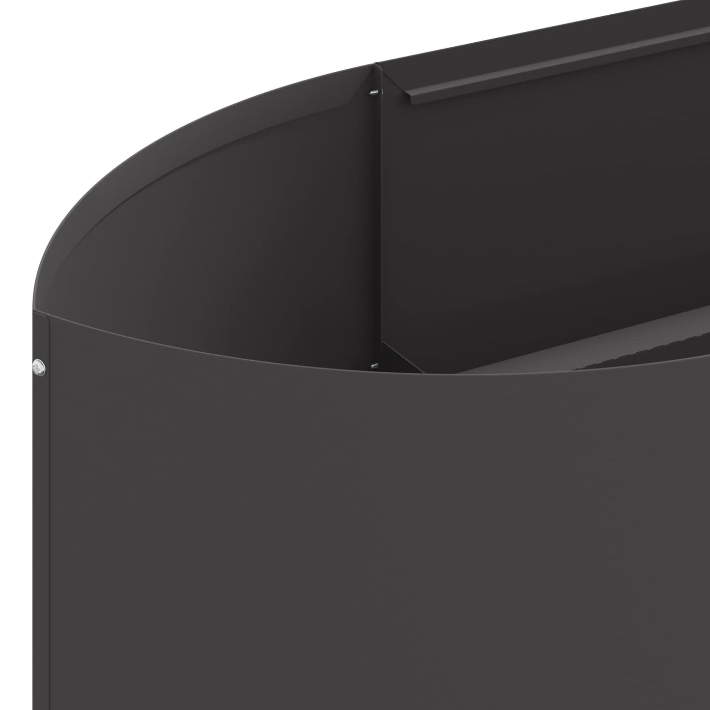 vidaXL Υψωμένο Κρεβάτι Κήπου Μαύρο 140 x 40 x 40 εκ Ατσάλι