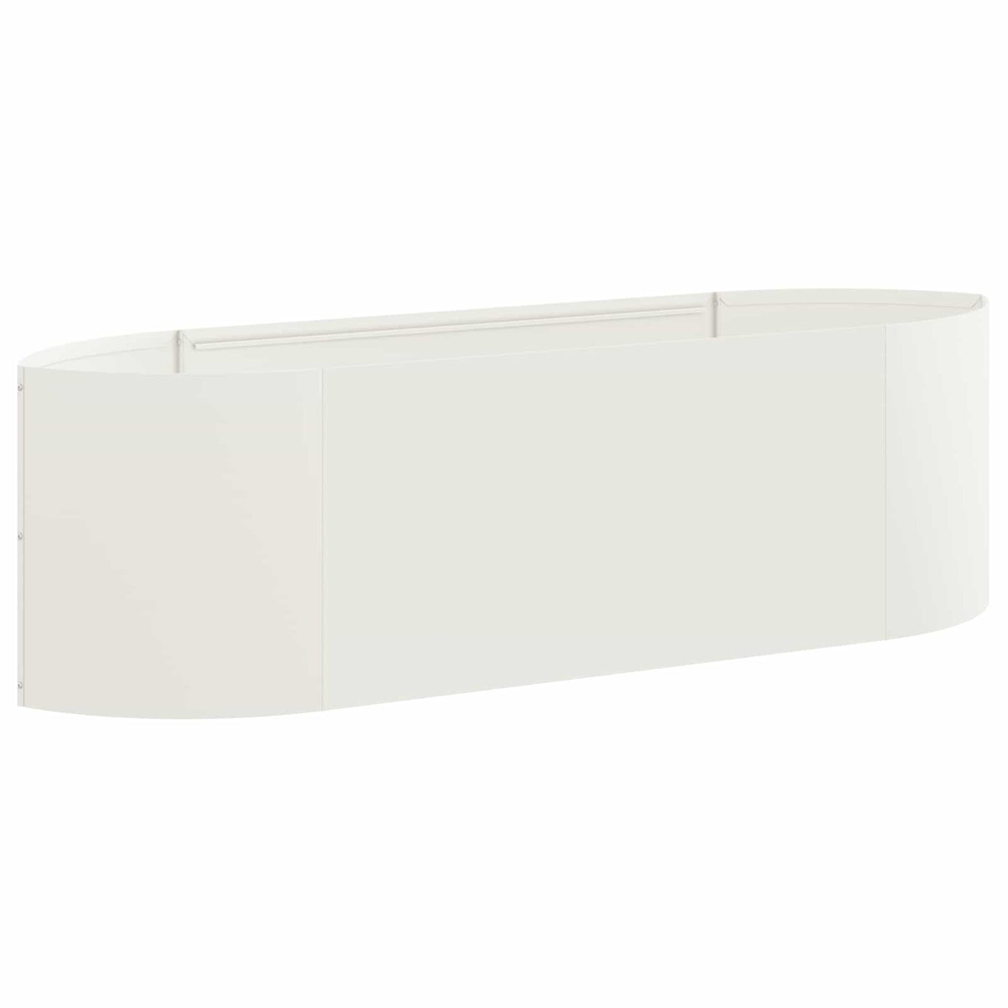 vidaXL Υψωμένο Κρεβάτι Κήπου Λευκό 140 x 40 x 40 εκ Ατσάλι