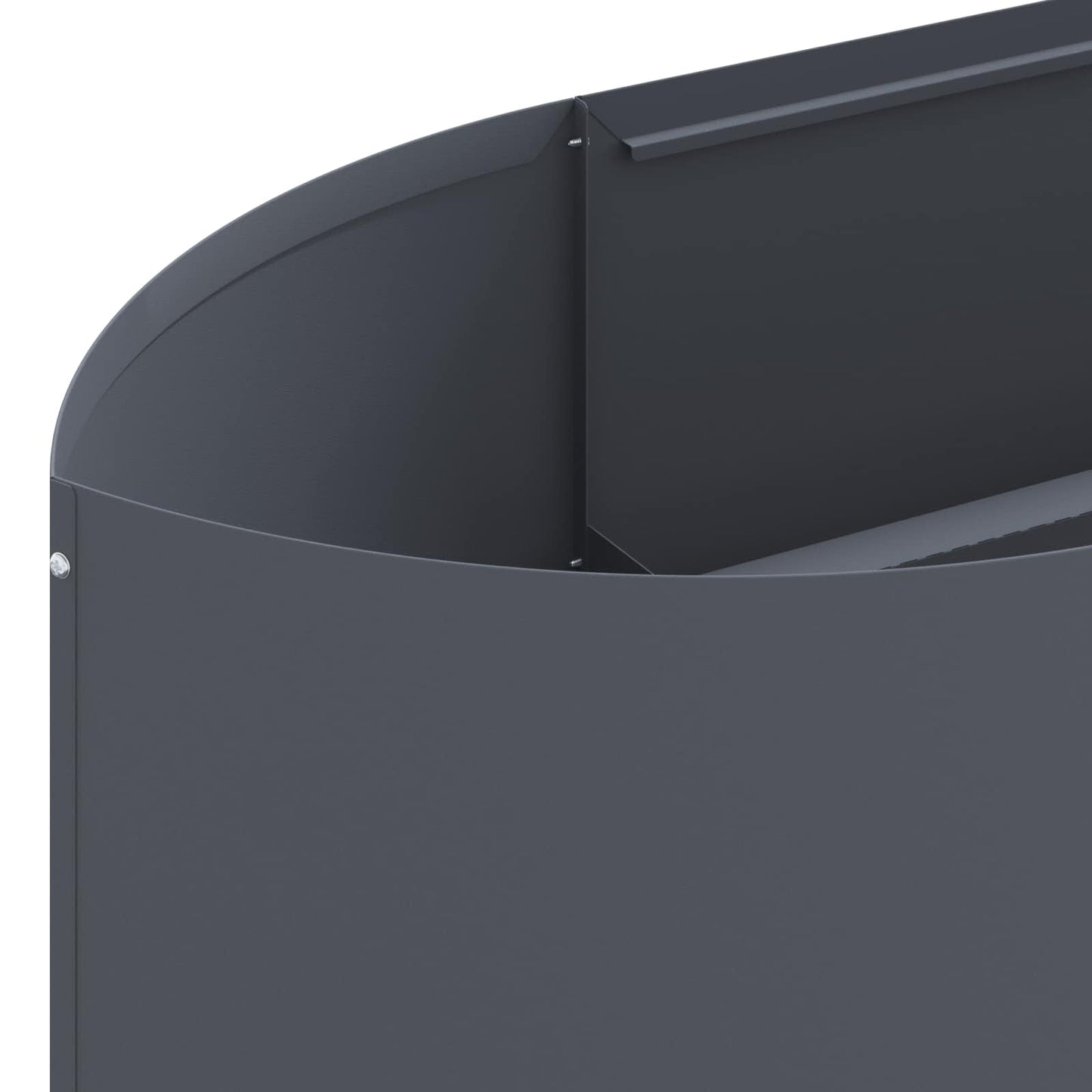 vidaXL Υψωμένο Κρεβάτι Κήπου Ανθρακί 140 x 40 x 40 εκ Ατσάλι