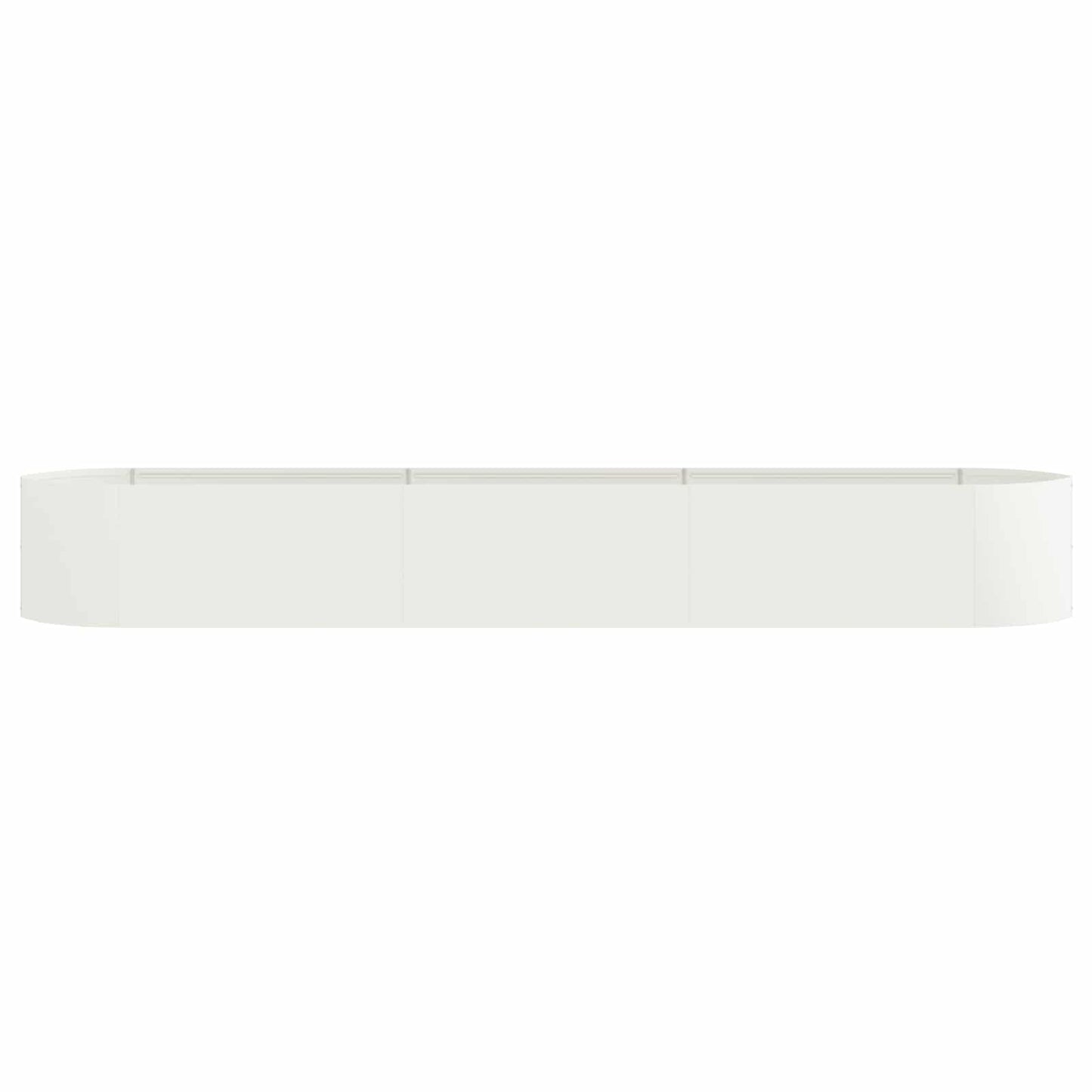 vidaXL Υψωμένο Κρεβάτι Κήπου Λευκό 300 x 40 x 40 εκ Ατσάλι