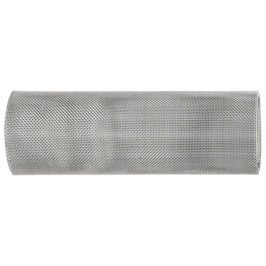 vidaXL Πλέγμα Οθόνης 20 x 500 εκ 20 Mesh Ανοξείδωτο Ατσάλι 201 Ασημί