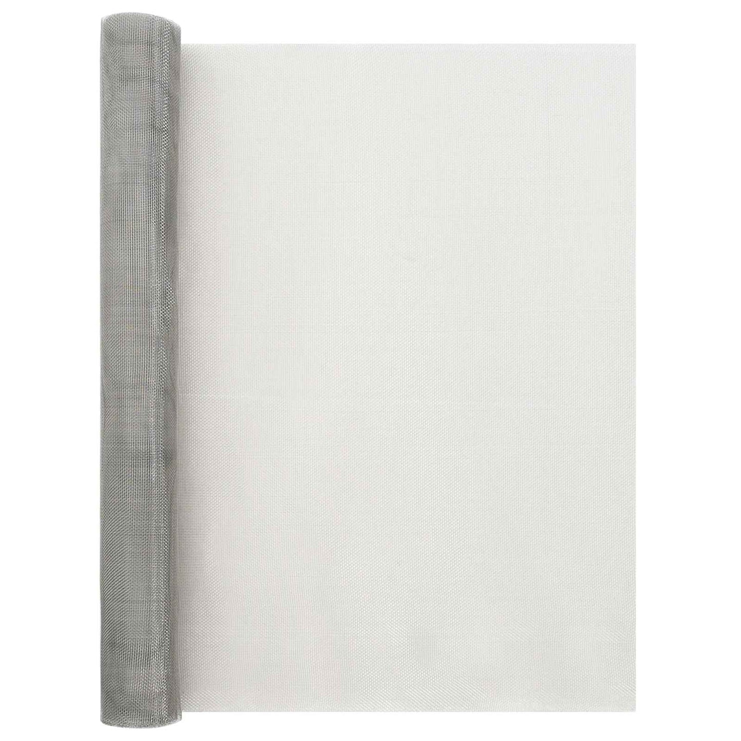 vidaXL Πλέγμα Οθόνης 60 x 500 cm 20 Mesh Ανοξείδωτο Ατσάλι 201 Ασημί