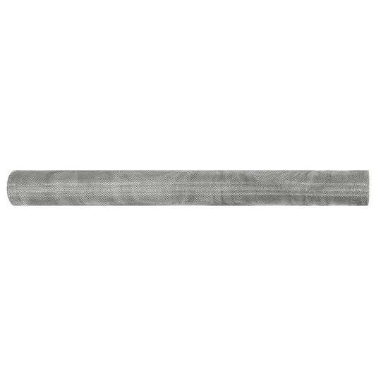 vidaXL Πλέγμα Οθόνης 60 x 500 cm 20 Mesh Ανοξείδωτο Ατσάλι 201 Ασημί