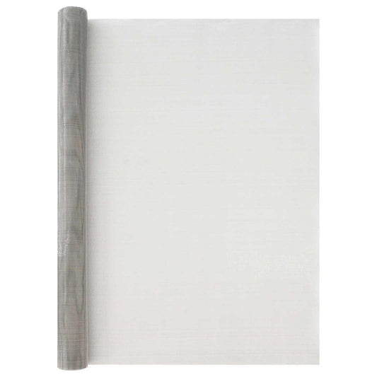 vidaXL Πλέγμα Οθόνης 100 x 2000 cm 20 Mesh Ανοξείδωτο Ατσάλι 201 Ασημί